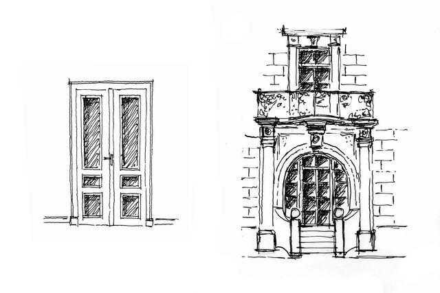 Prinz-Ludwig Straße - München Skizze Nebeneingang Wohnungstüre