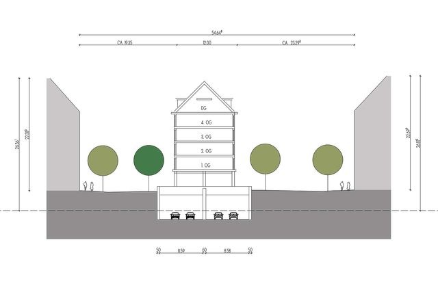 Landshuter Allee - Stadtentwicklung Schnitt 01