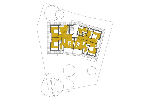 Mehrfamilienwohnhaus Gräfelfinger München Grundriss Dachgeschoss